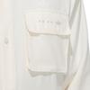 Adidas Originals Trefoil Rifta Ls Shirt With Solid Color 3D Pocket And Single-Breasted Design Men Tops White HS2021