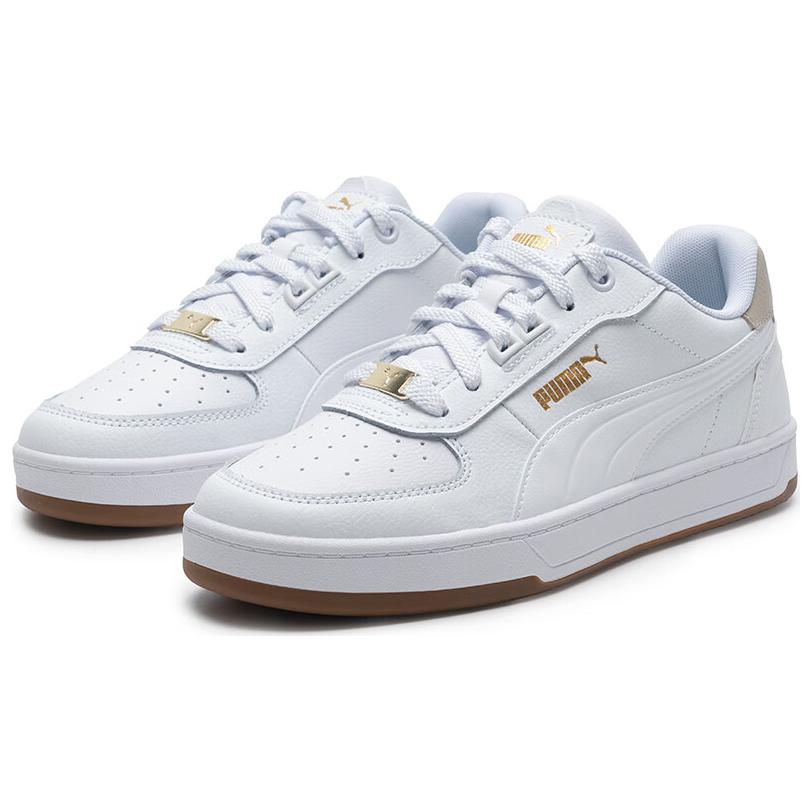 Puma Caven 2.0 Lux Comfortable Versatile Low-Top Sneakers Unisex Sneakers White 395016-07