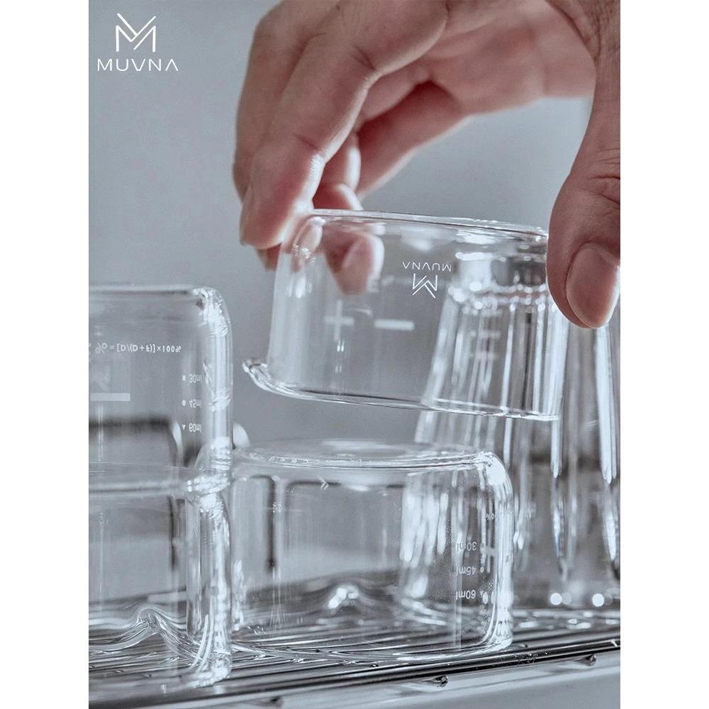 Espresso Coffee Measuring Cups Clear Glass 100ml With Scale Home Kitchen Measuring Tools