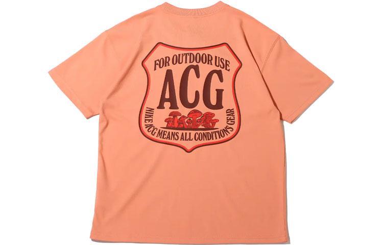 Nike ACG Drop Shoulder Sleeve T Shirt Men s Pink DR7758-824 L