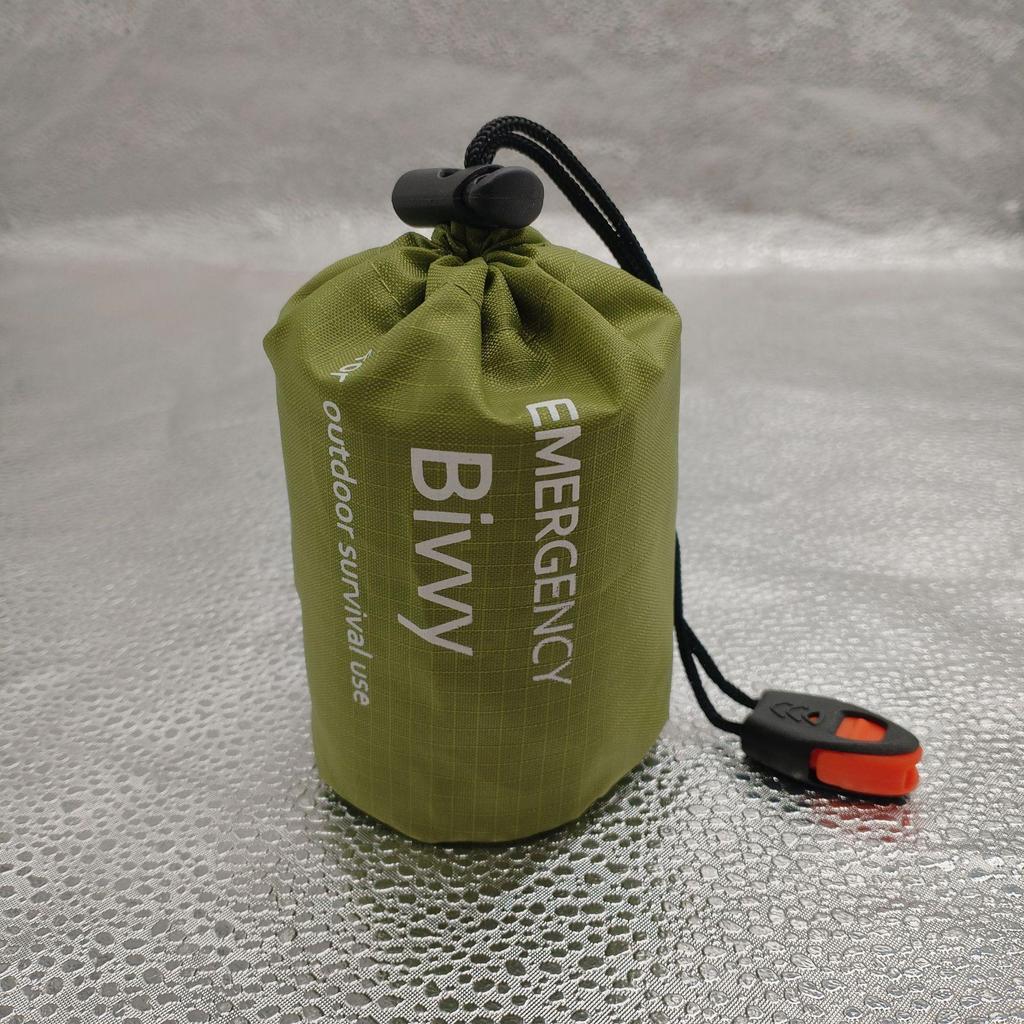 PE Aluminum Emergency Sleeping Bag: Orange Outdoor First Aid & Disaster Relief