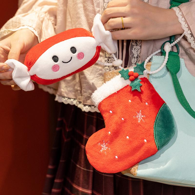 Christmas Snowman Wreath Elk Candy Boots School Festival Dress-up Home Decoration Gift