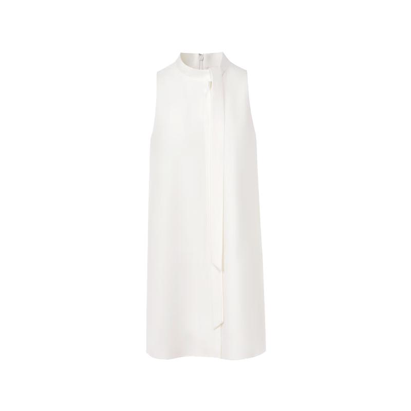 Langzi Tie-Neck Sleeveless A-line Dress M