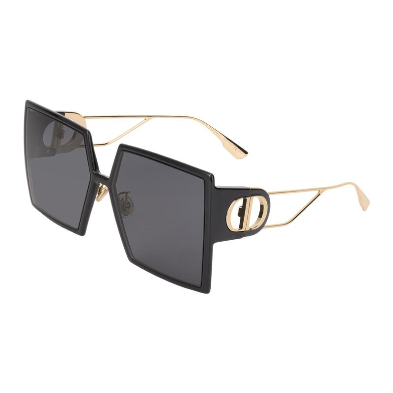 

DIOR 30Montaigne Square Sunglasses Unisex Couple Style Black Black 8072K F basic packaging-glasses case + packaging box чорний