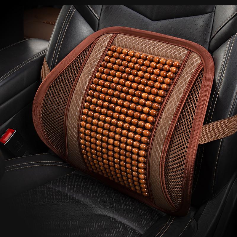 Car seat cushion summer cool cushion single piece of wood beads summer breathable cushion ventilation cold four seasons availabl