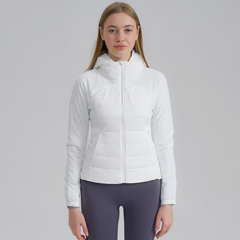 Women s Winter Slim Fit Short Down Jacket - 90% White Duck Down, Warm, Flattering, and Sporty S