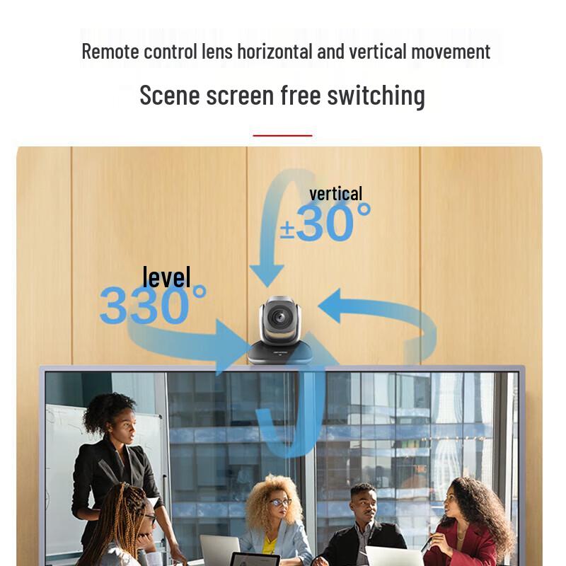 HIKVISION 1080P HD Video Conference Webcam with 5x Optical Zoom and Remote PTZ