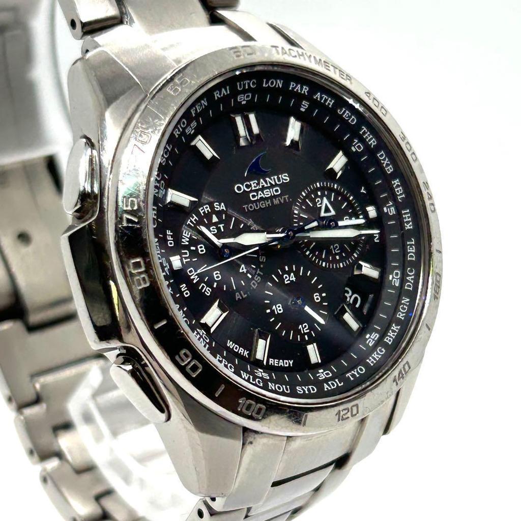Used CASIO OCEANUS OCW-T600 Radio-controlled Solar Titanium Men's Watch