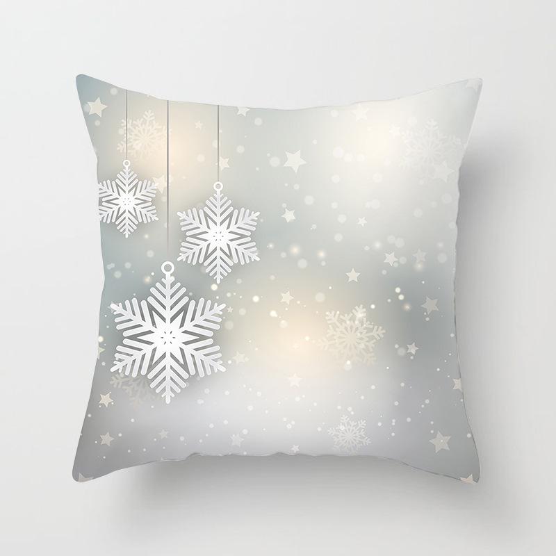 Santa Claus Christmas Tree Pillow Cover Cushion Cover Home Soft Decor