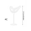 Y3NA Bird Cocktail Glass Clear Wine Glasses Individuality Glass Goblet Durable