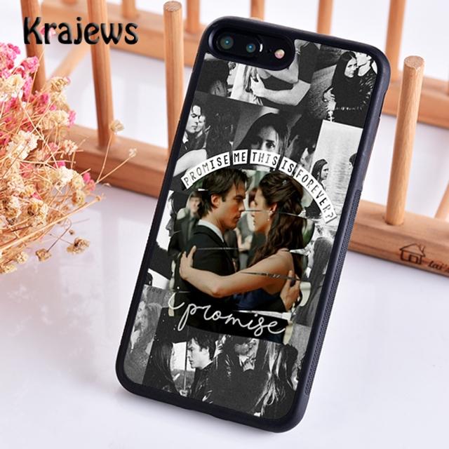 Krajews The Vampire Diaries TEAM DAMON Weiche Handyhülle Für iPhone 17 Air 16 15 14 plus 11 12 13 pro max Hülle Fundas