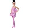 Barbie Deluxe Style Doll Pink Denim Doll #11 Black Hair In a Bun Dress with Stars and Tights JJN71