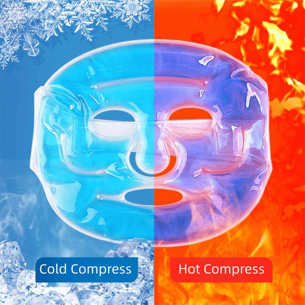 Gel Beads Ice Pack Full Face Hot Heat Compress Pack Cold Face Eye Mask  Relieve Fatigue