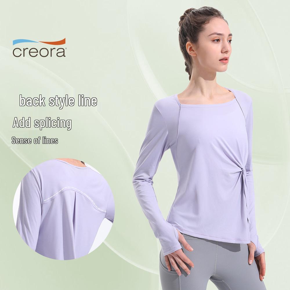 

Women s One-Shoulder Long Sleeve Yoga & Pilates Top M