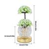 Decorative Flower Glass Bottle USB Night Light Decorative Lamp with Touch Control for Living Room Bedroom Dining Room