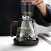 500ML Glass Teapot With Wood Handle Heated Resistant Kung Fu Tea Puer Tea Scented Tea Kettle Transparent Glass Tea Pot Teaware