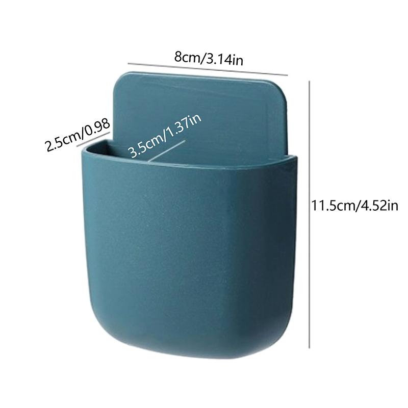 1Pcs Wall Mounted Storage Box Mobile Phone Plug Holder Stand Rack Remote Control Storage Organizer Case For Air Conditioner
