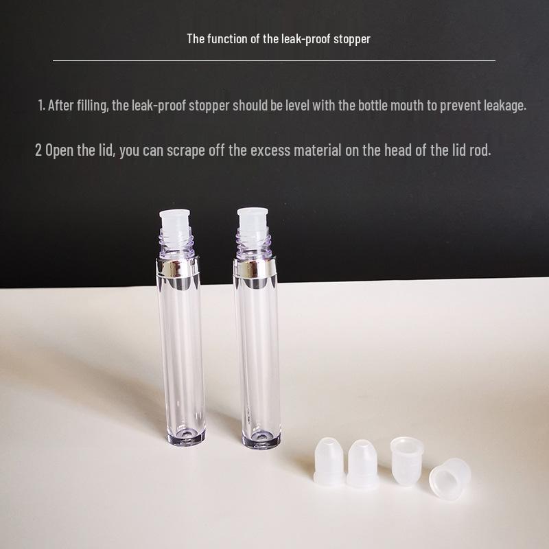 Sheng Hao 3ml Clear Mascara Tube for Eyelash Growth Serum, Empty Cosmetic Sample Bottle
