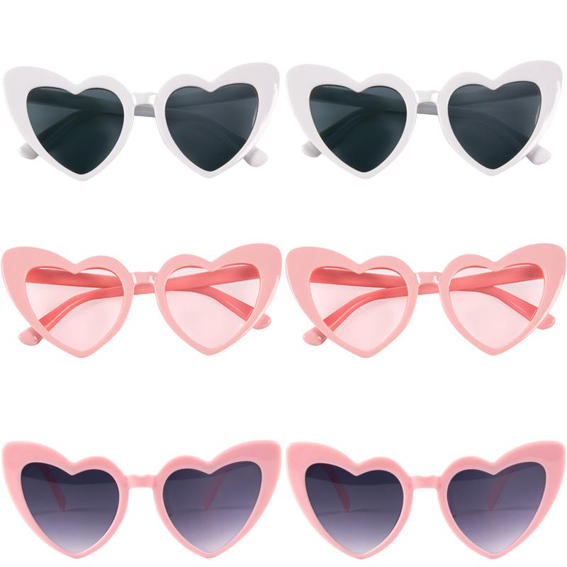 6/8pairs Vintage Heart Shaped Sunglasses Bachelorette Bride Bridesmaid glasses Wedding Bridal Shower Decor woman Hen party gifts 5
