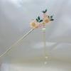 Hair Clasp Sticks with Flower Pendant Stable Grips Bridal Hair Jewelry Accessories for Women Girls and Hairdressing Salon