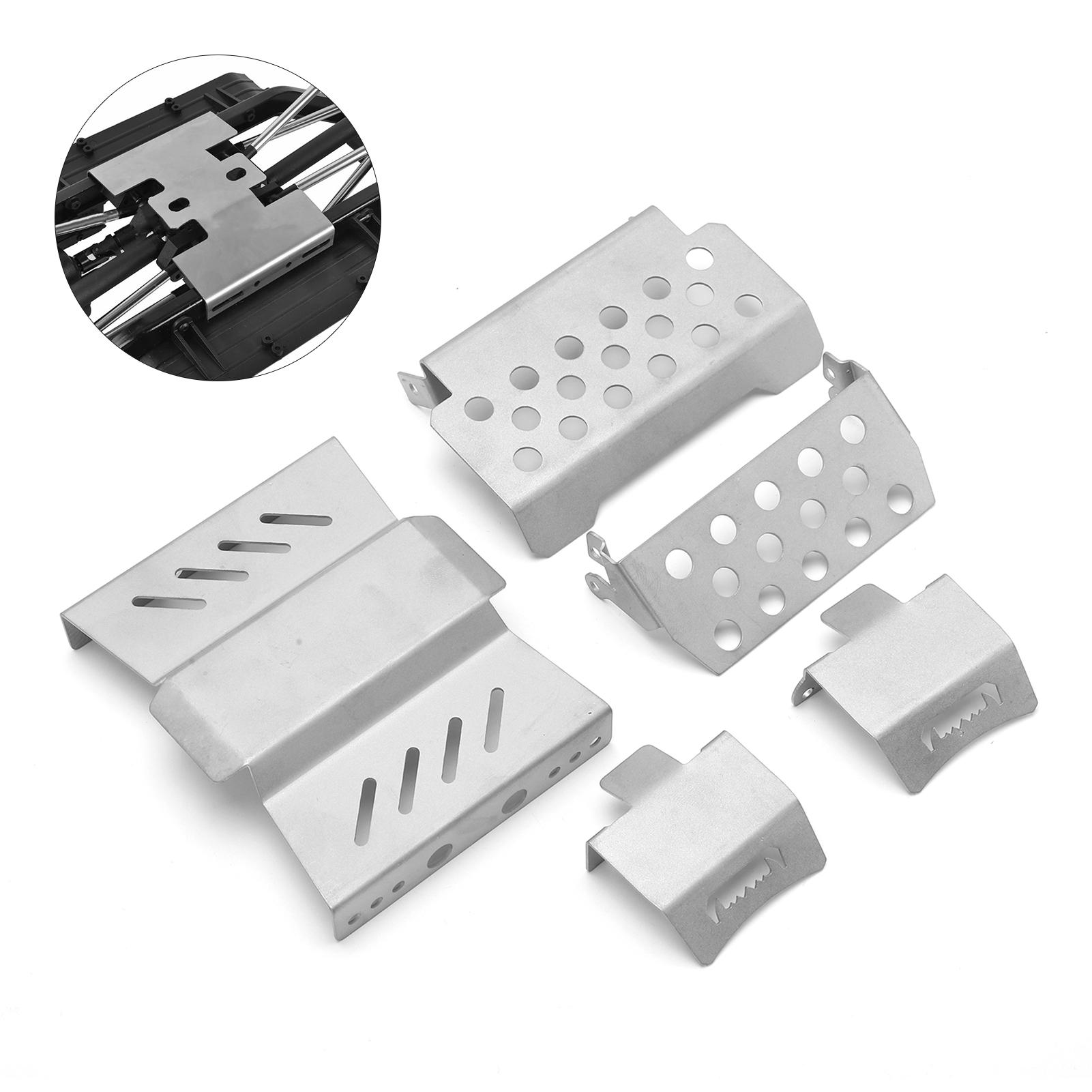 

RC Chassis Armors Set Portable Corrosion Resistant Impact Resistant Stainless Steel RC Chassis Protection Plate