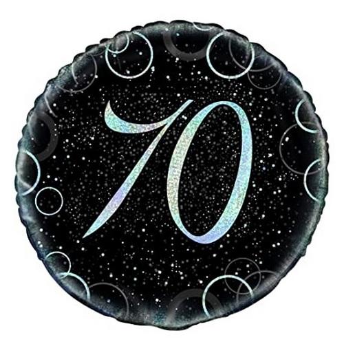 Unique Party Glitz 70th Foil Balloon