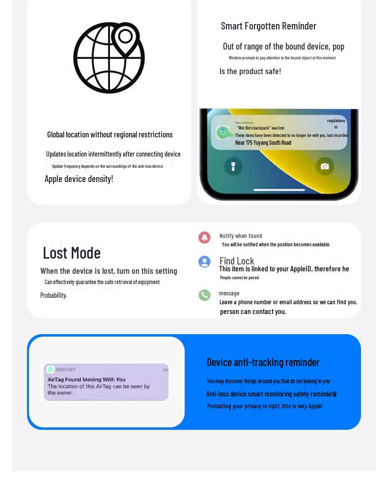 Universal AirTag Pet Tracker for Apple Find My System