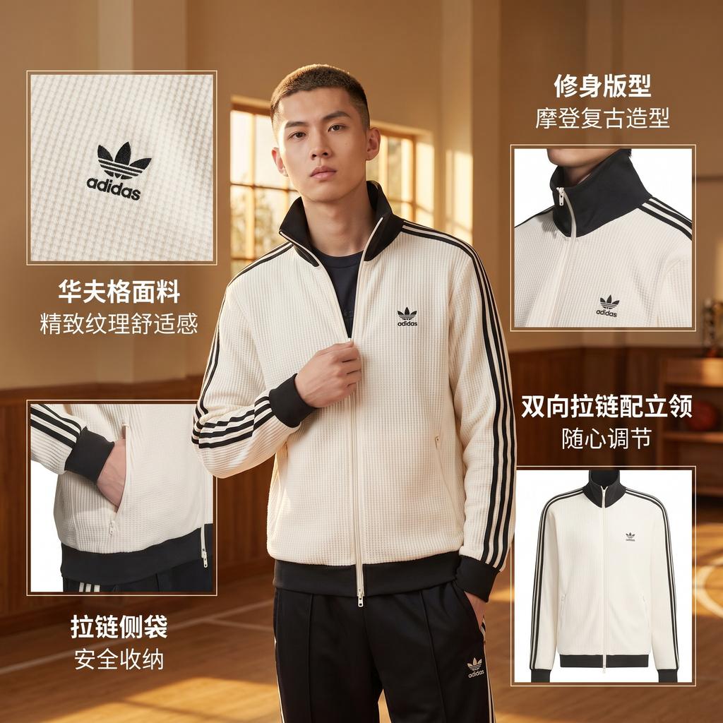 Men's Jacket Adidas Originals Jacket Unisex Wonder White