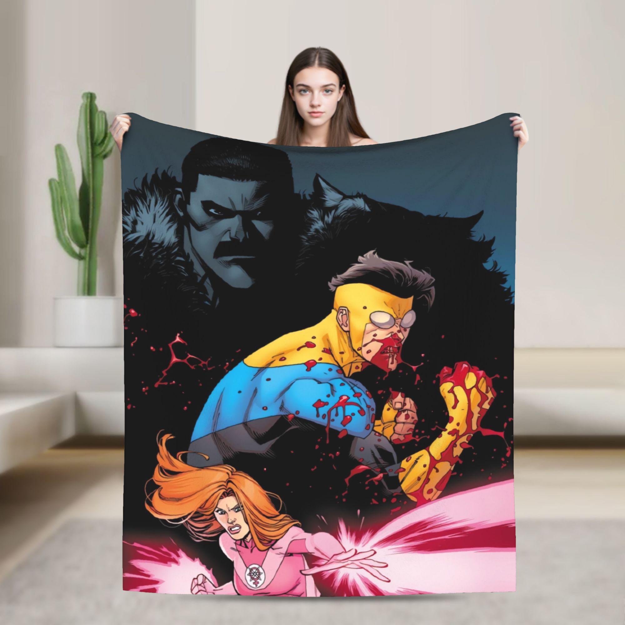 Dunika Chen Unisex Super Warm Blanket Picnic Invincible Thragg Throw Blanket Flannel Bedspread For Outdoor Fashion Sofa Bed Cover