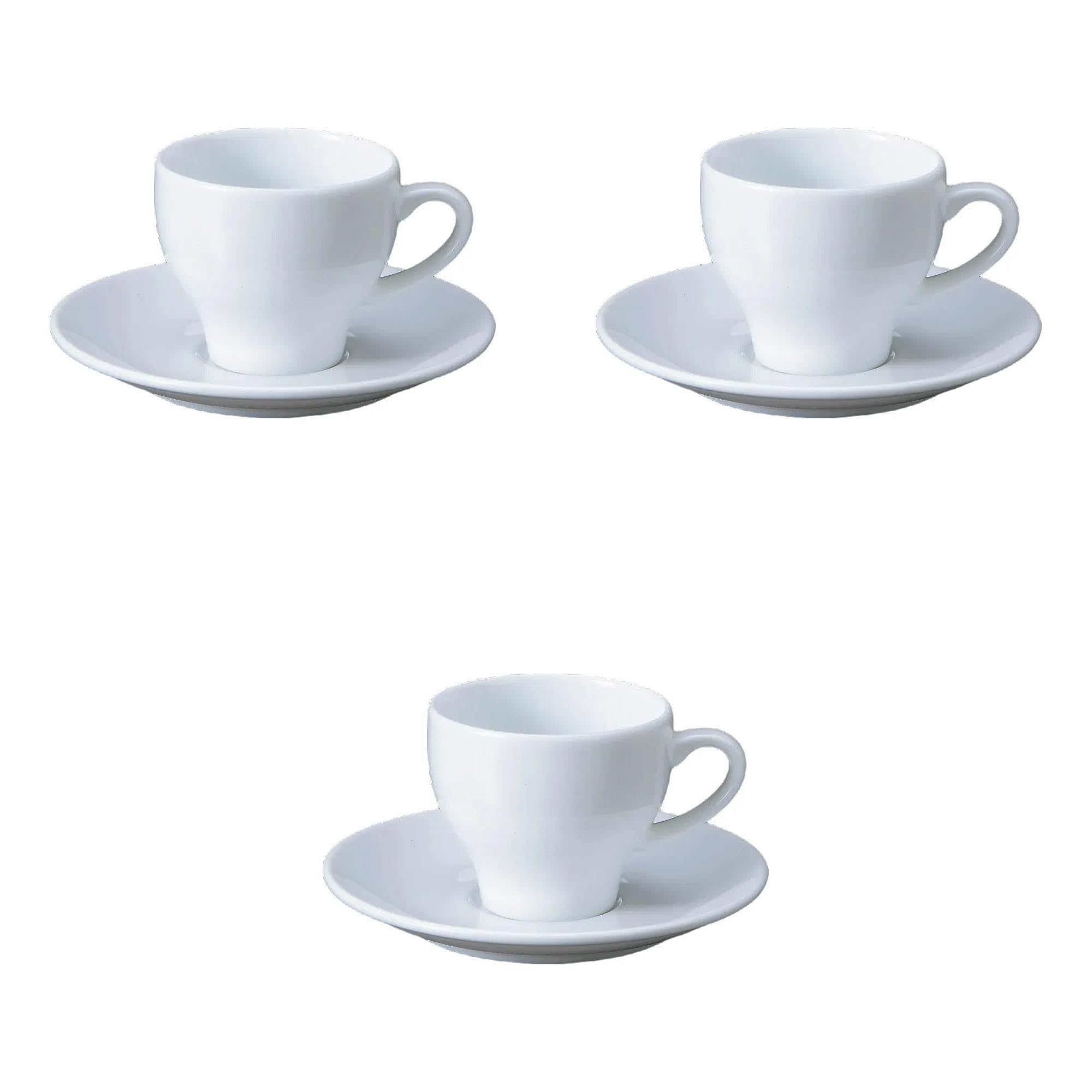 

Set of 3 Tide Coffee Cups Saucers x x cm Cups Saucers Setomonohonpo & [10.8 8.1 6.9 (185cc)] &