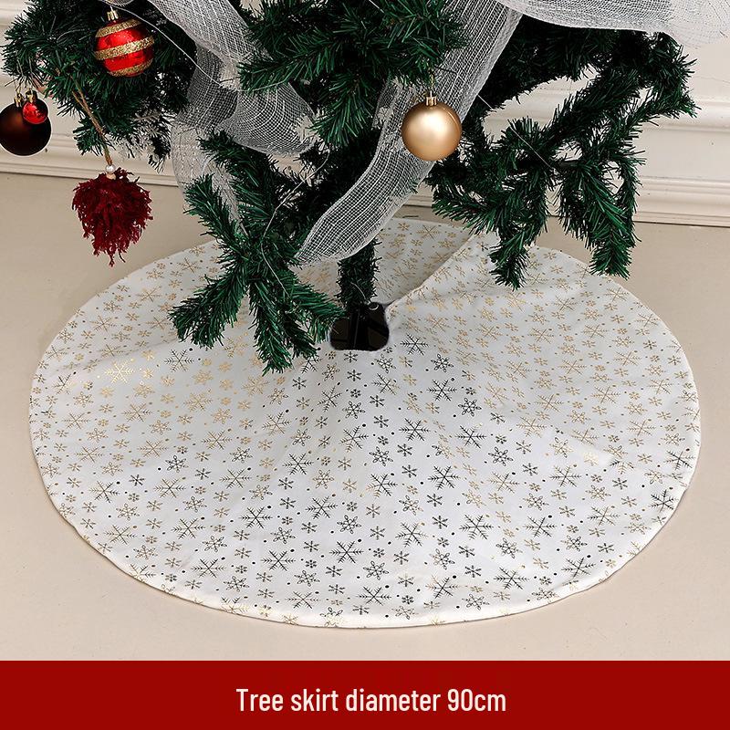 Creative Cartoon Print Christmas Tree Skirt - Festive Home & Party Decoration