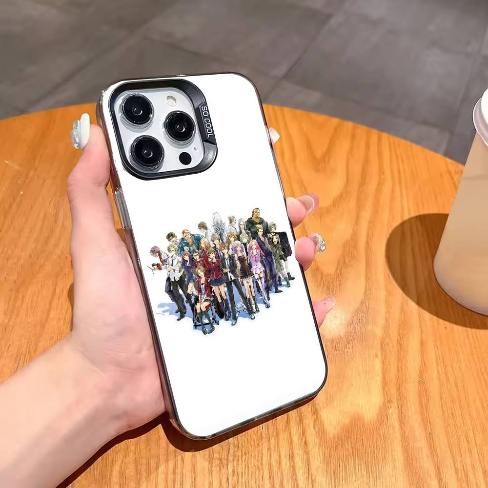 G-Guilty C-Crown Anime Phone Case For iPhone17,16,15,14,13,12,11,Pro,MAX Gray Matte Silicone Black Cover iPhone16e