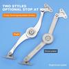 Lid Lift Up Stay Buffer Damper Folding Hinges Lid Stays with Soft Close Stop In Any Position for Wardrobe Cabinets Door