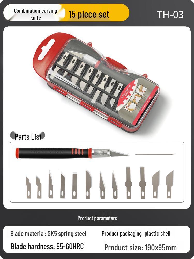 Handmade Carving Knife & Stamp Set for DIY Paper, Fruit, and Vegetable Engraving