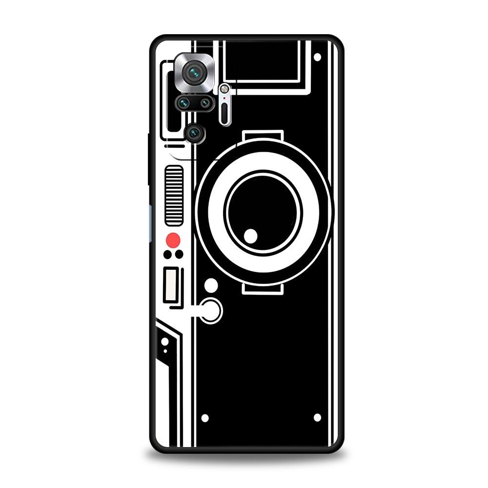 Per custodie Redmi 10C Fotocamera Vintage Radio Registratore a Nastro Custodia per Cassetta Per Xiaomi Redmi Note 12 11 9S 9 10 Pro Plus 7 9T 8T 9C 9A 8A Cover