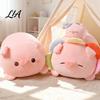 Soft Huggable Animal Doll Cute Pig Plush Pillow, Stuffed Animal, Short Velvet Plushie Pillow Doll, Small Bag Charm & Large Throw Birthday Gift