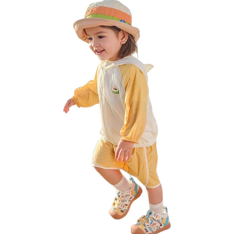 Balabala Kids' Summer Short-Sleeve Sun Protection Set