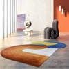 Light Luxury Carpets for Living Room Shaped Irregular Plush Floor Mat Nordic Bedroom Decor Striped Carpet Thicken Non-slip Rug