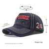 Vintage Washed Cotton Baseball Cap Men Women New York Embroidered 5 Panel Duckbill Hat Fashion Spring Summer Sunscreen Caps