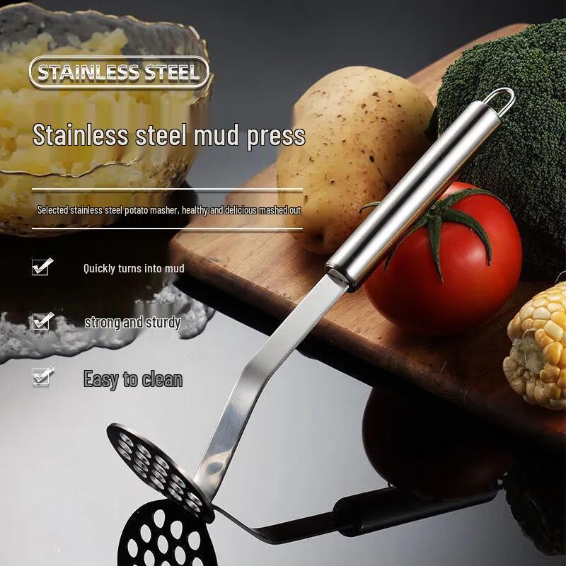 Stainless Steel Potato & Vegetable Masher, 3-Pack