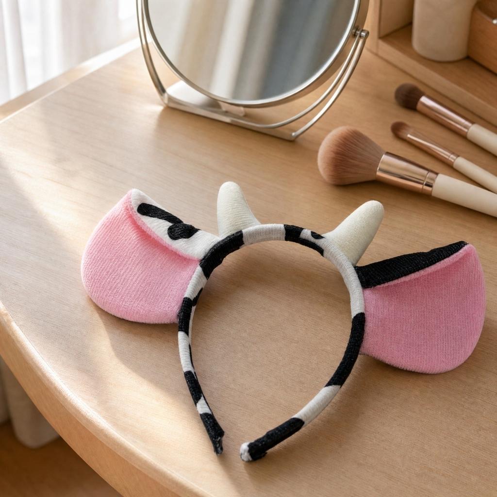 Cow Headband for Costume Role Play Party Accessory