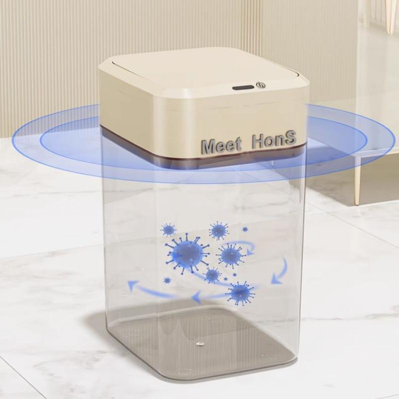 20/16L Smart Garbage Can Home Sensing Automatic Living Room Kitchen Toilet Toilet Waterproof with Cover Blue Light Antibacterial
