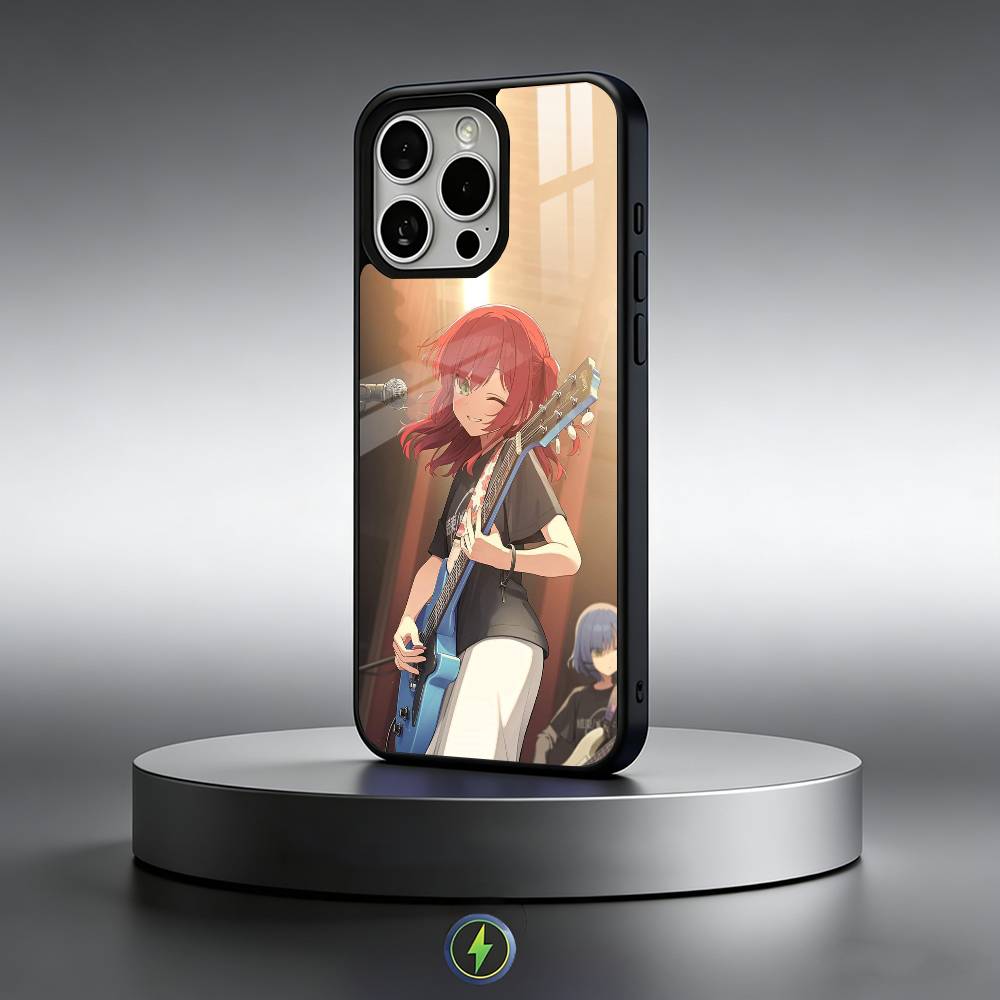 B-Bocchi the Rock Band Phone Case For iPhone17,16,15,14,13,12,11 Plus,Pro Max Magnetic For Magsafe Wireless Charging