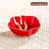 Tomato Ceramic Tableware: Tomato-Shaped Dinner Plates, Heart-Shaped Dessert Bowls, Festive Fruit Plate, Red Storage Jar.