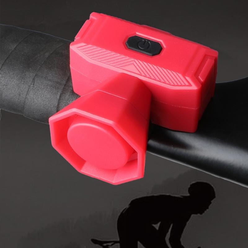 USB Rechargeable Bicycles Horn Bike Bells 5 Sound Modes Easy to Install for Adults and Kids Cycling Safety Part