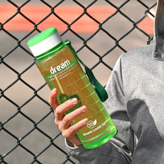 1000ml Sport Bottle Food-grade High Capacity Leak-proof Heat Resistance Drop-resistant Summer Simple Tea