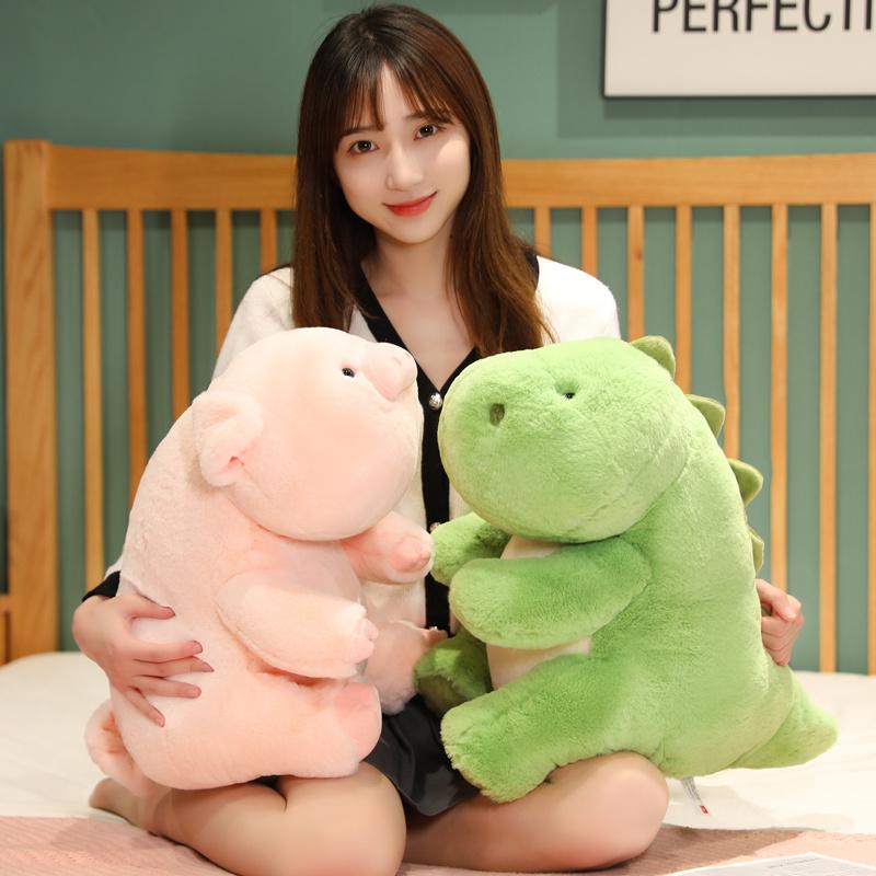 1ks 30/40/50cm Kreslený tučňák Dinosaurus Shiba Inu Prase Plyšové hračky Legrační zvířecí polštář Plněný Měkký pro dívky Dětské narozeninové dárky