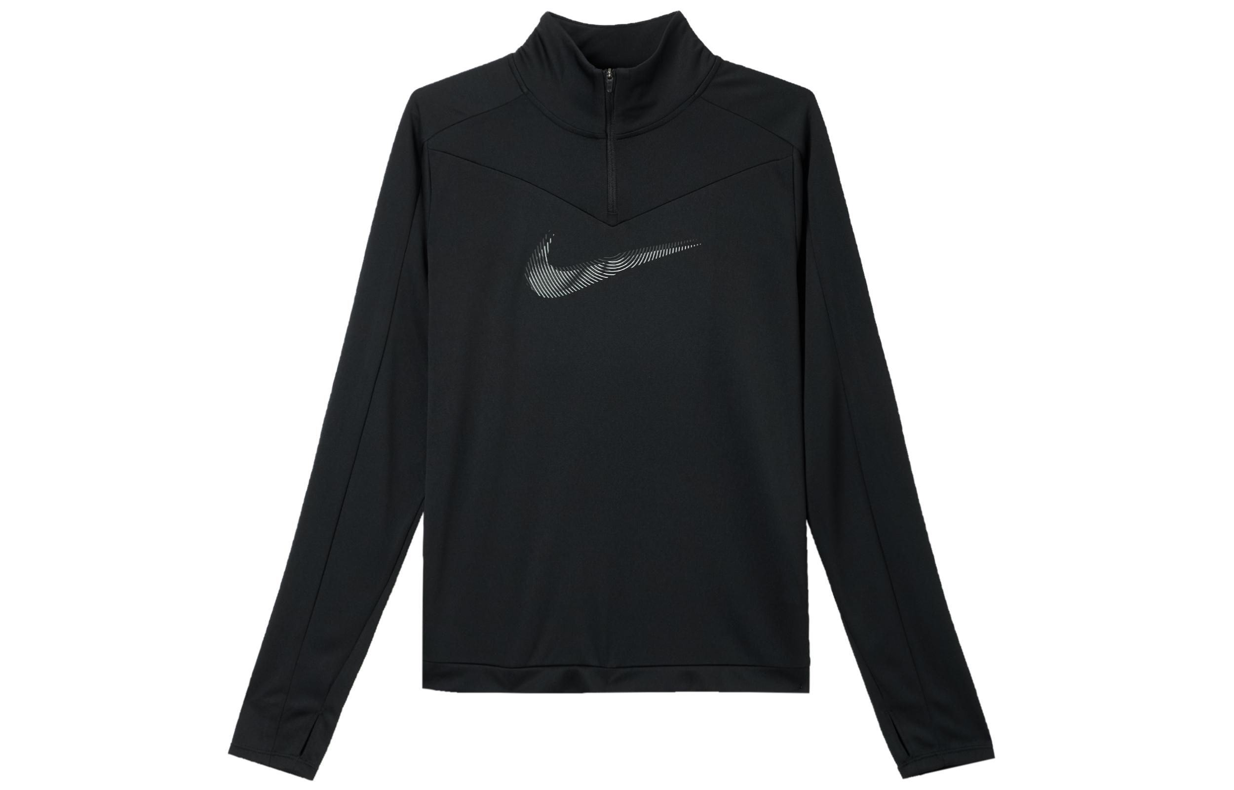 

Nike T Shirts Women s Black Square Collar Moderate Straight Fit FB4688-010 S