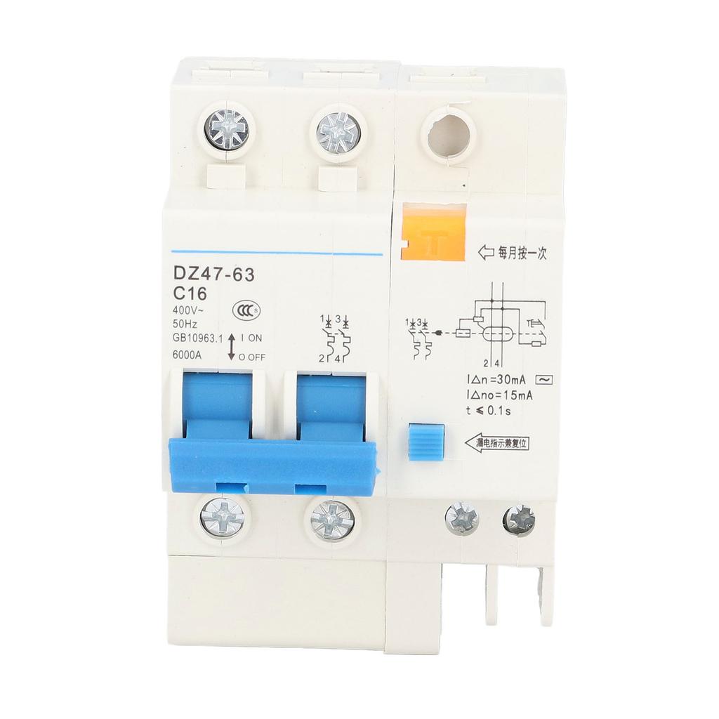 Ground Fault Circuit Breaker Pa66 Leakage Protection Breaker for Engineering 16A 30mA 400V