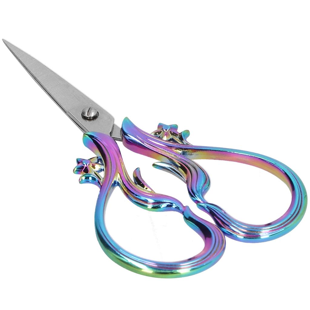 Retro Scissor Stainless Steel Craft Embroidery DIY Needle Art Work Sewing SuppliesMulticolor